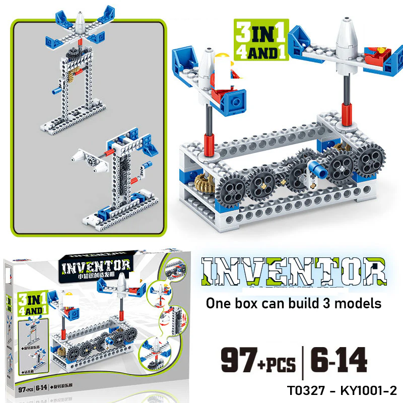 KY1001-2 Inventor Mechanical Kit 3 in one 