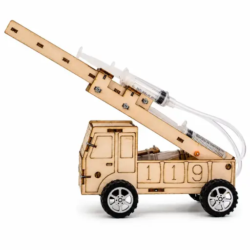 [DIYCHLFT] DIY Creative Hydraulic Ladder Fire Truck