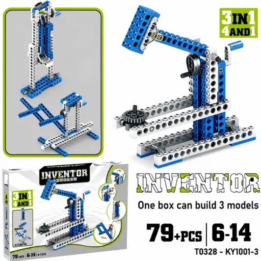 [KY1001-3] KY10000-1 Inventor Mechanical Kit 3 in one